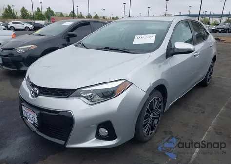 2016 Toyota Corolla S Plus from USA, damaged, VIN 5YFBURHE1GP403244